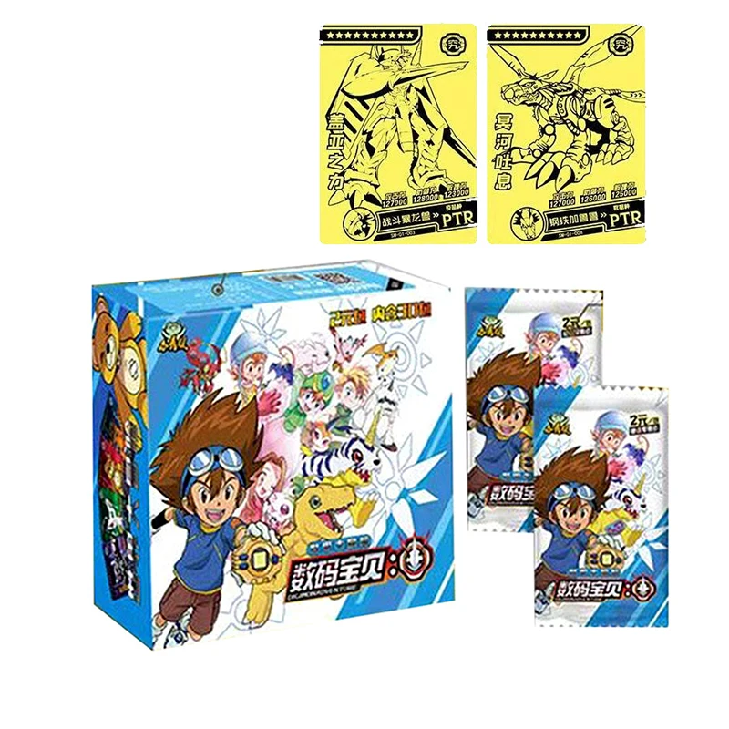 

Japanese Anime Digimon Adventure Cards Box Agumon Action Figures Hobbies TCG Games Collections Rare Cards For Child Gift Toys