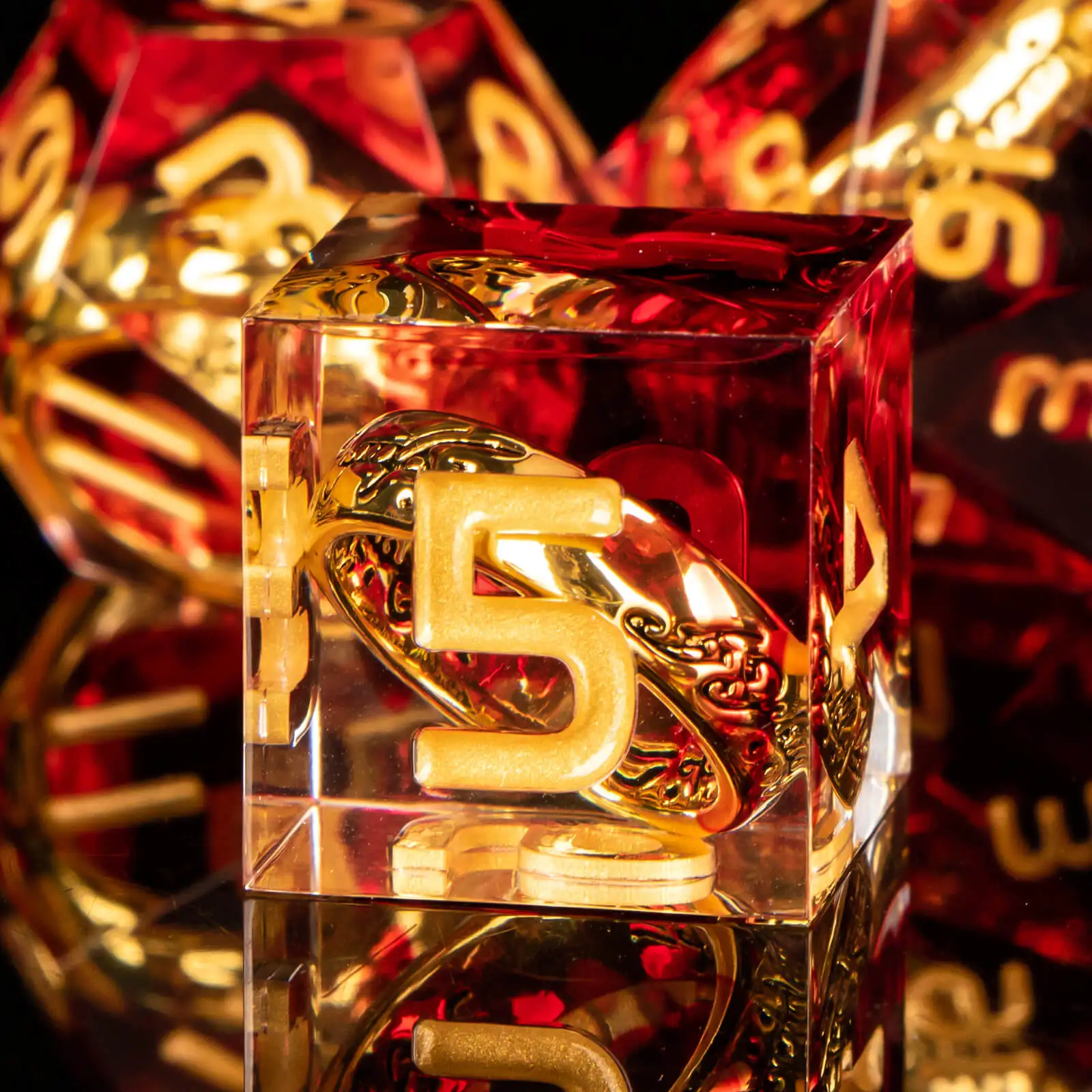 Kerwellsi Resin Sharp Edge Dnd Set Di Dadi D & D, Magic Lord Of The Rings Dungeons And Dragons Dadi, Ltr Gioco Di Ruolo Dadi Rpg