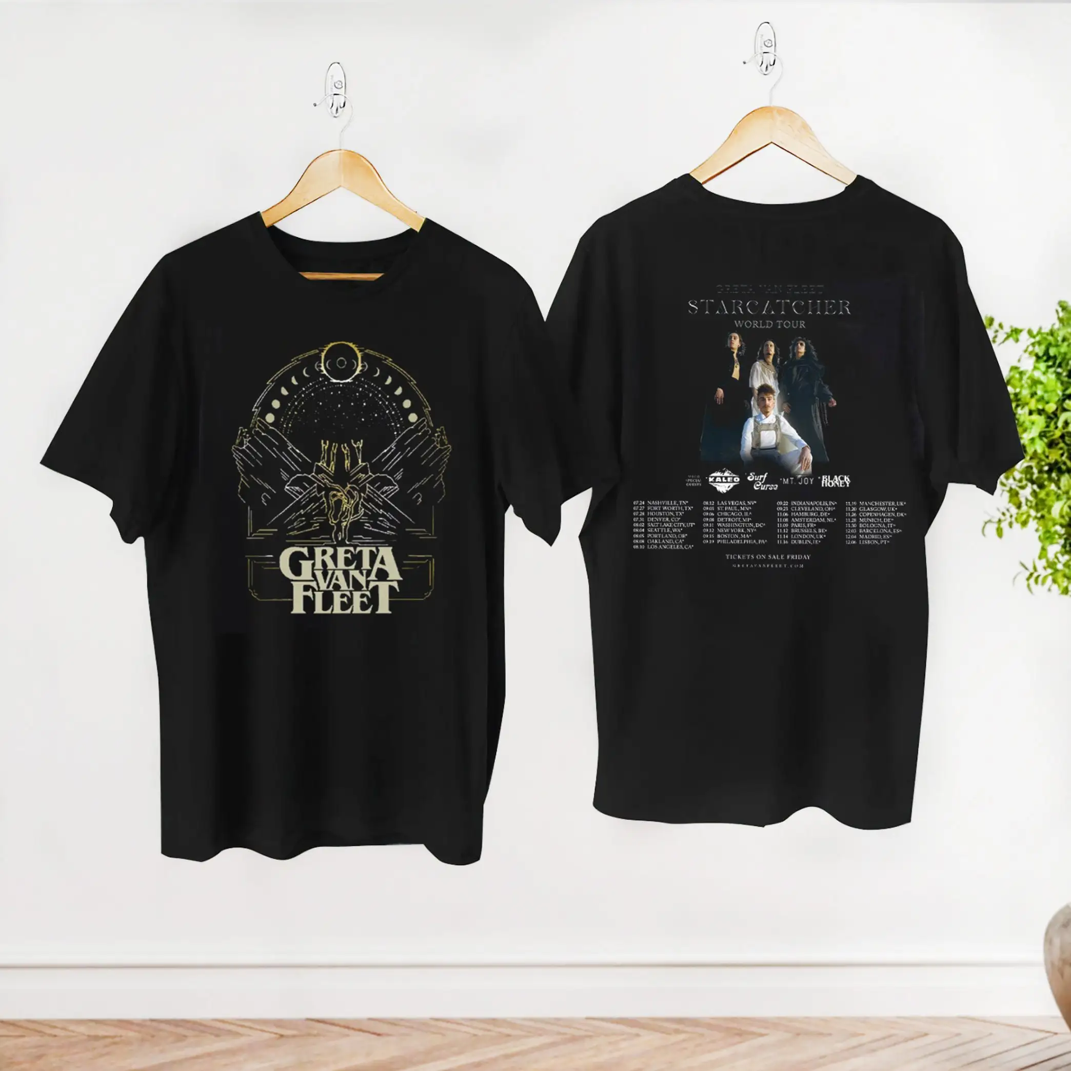 Greta Van Fleet World Tour 2023 T-Shirt, Greta Van Fleet Starcatcher Concert, Rock Band
