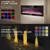 50 Inch Ultra-Thin Electric Fireplace, Multicolor Flame, Timer, Low Noise  Recessed and Wall Mounted Linear Fireplace Heater 5