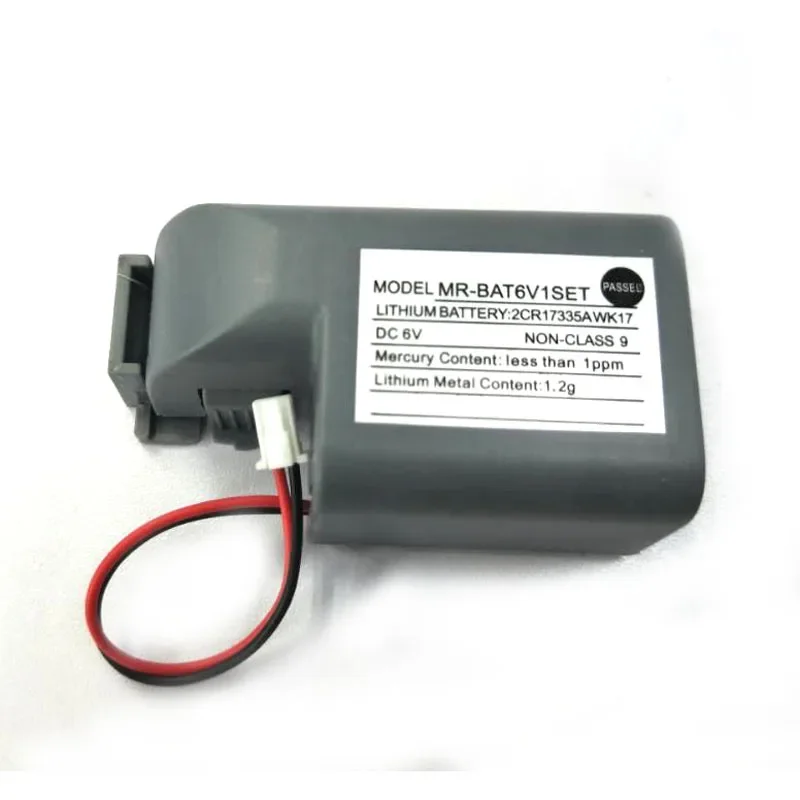 

New MR-BAT6V1SET 6V 1500mAh PLC Backup Battery With Cable Connector For Mitsubishi Servo CNC System MR-J4 2CR17335A WK17