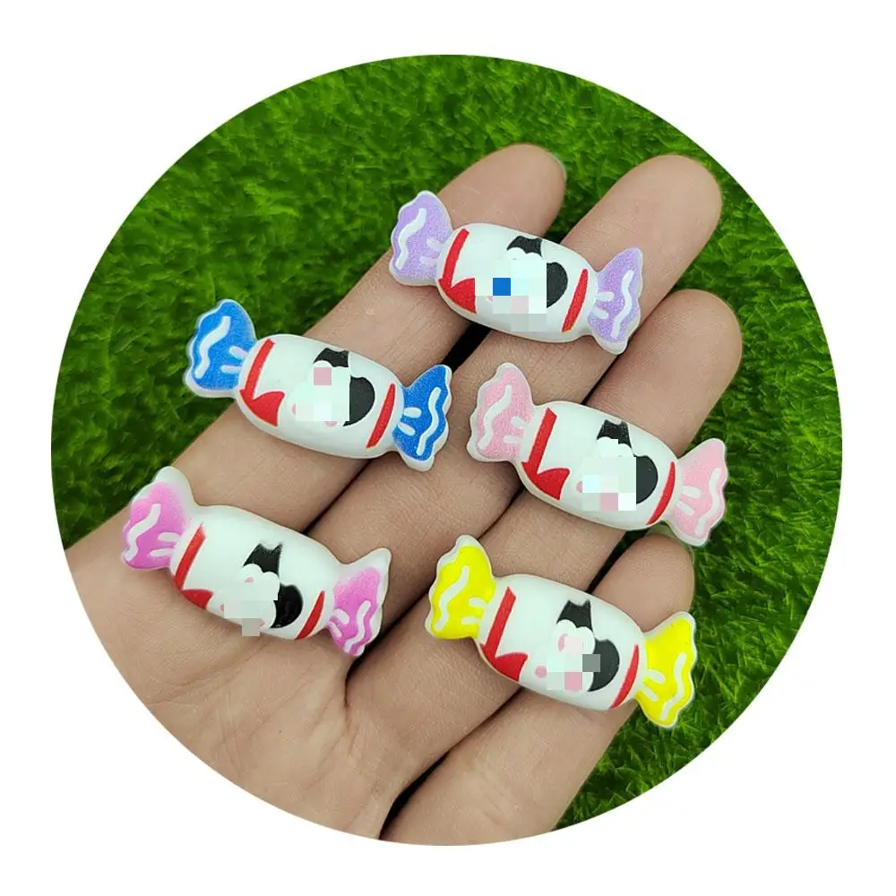 

Kawaii Cartoon Candy Flatback Resin Cabochon Scrapbooking Crafts Hair Bows Center Accessories DIY Phone Case Decoration