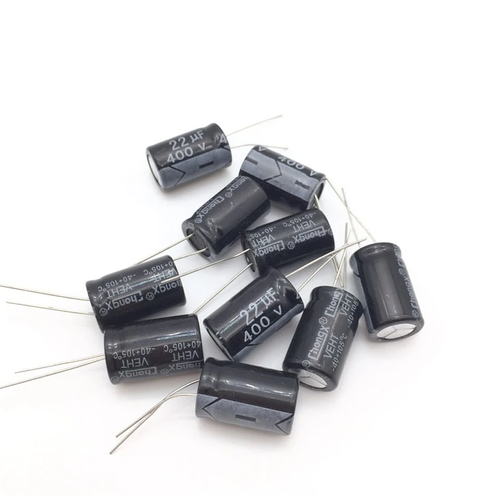 5x Electrolytic Capacitor 22uf 400v 105 C 13xmm Electrolytic Capacitor Electronics Stocks Aliexpress