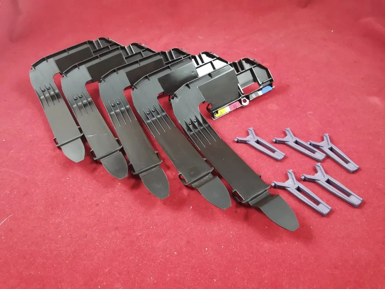 HP DesignJet 500 500PS 510 510PS 800 800PS C7769-40041 용 잉크 튜브 커버 잠금 장치, 잉크 튜브 공급 시스템, 5 X 상단 커버, 신제품