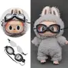 Doll Elastic Band Swimming goggles for 8 CM Doll Swimming goggles Entertainment Submarine Mirror(only glasses ) for Labubu doll 2