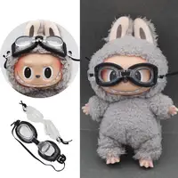 Doll Elastic Band Swimming goggles for 8 CM Doll Swimming goggles Entertainment Submarine Mirror(only glasses ) for Labubu doll 2