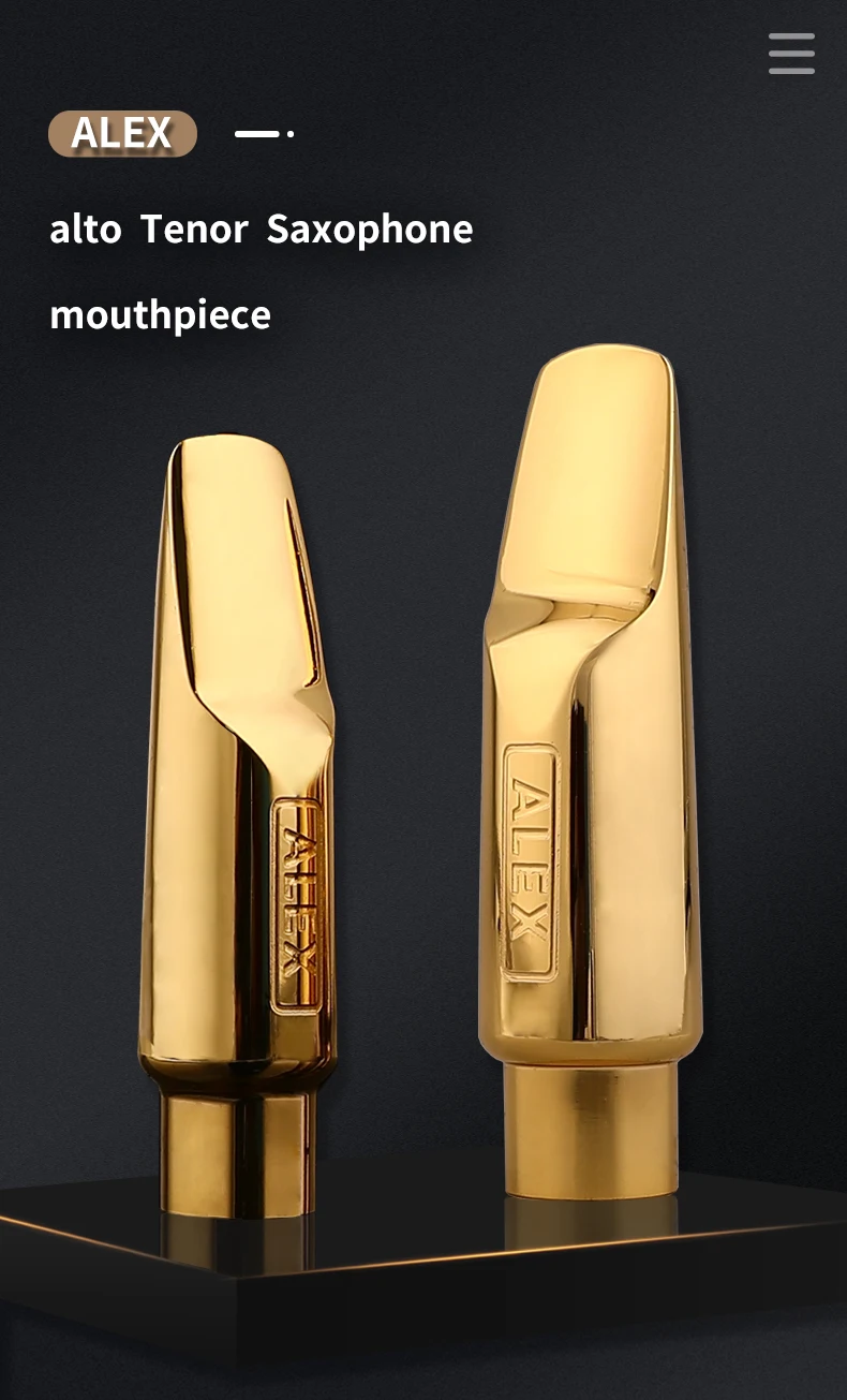 Description Picture 2 of itemALEX Saxophone jazz alto Tenor metal mouthpiece Easy to pronounce Easy to play
