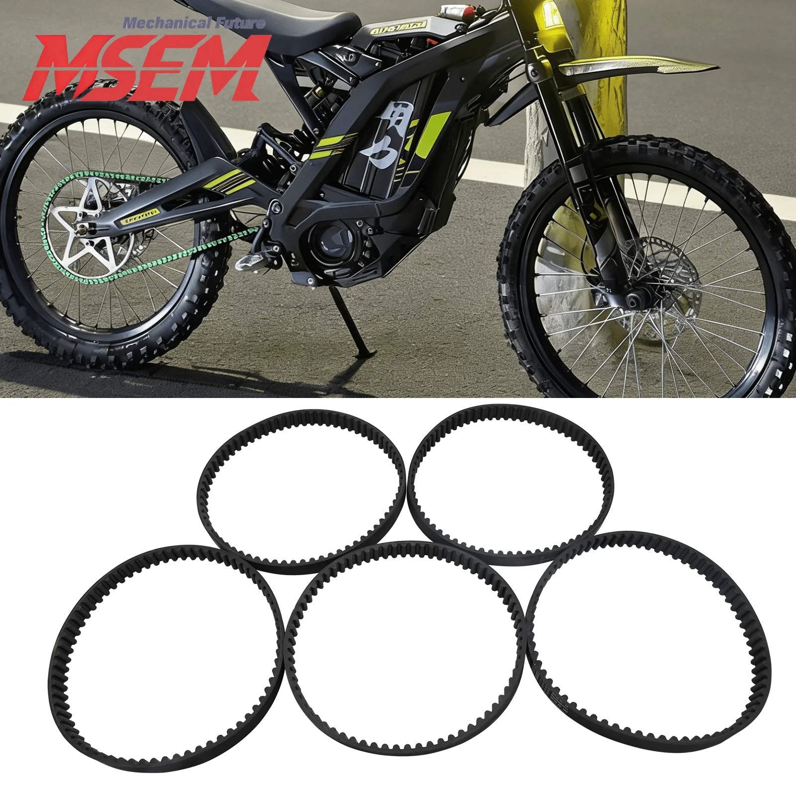 Cinghia di trasmissione universale 8M 560 per moto elettriche Sur-Ron Light Bee S/X, ricambi motocross