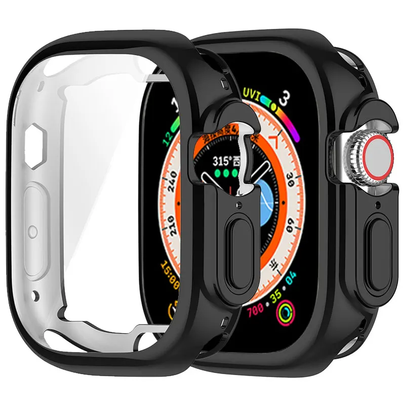

Чехол из ТПУ для Apple Watch Ultra чехол 49 мм, защита экрана, аксессуары для iWatch 8 7 6 5 4 3 SE 45 мм 41 мм 42 мм 44 мм 40 мм 38 мм