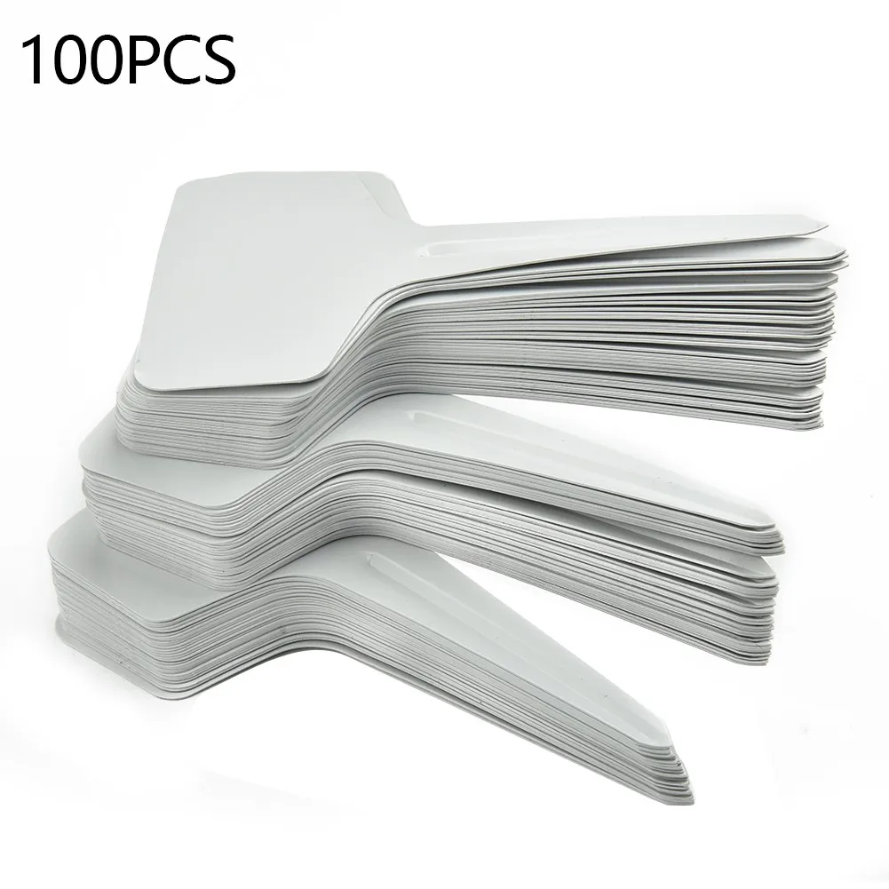 

100PCS Garden Labels T-type Gardening Plant Classification Sorting Sign Tag Waterproof Re-usable Plant Markers Nursery Labels