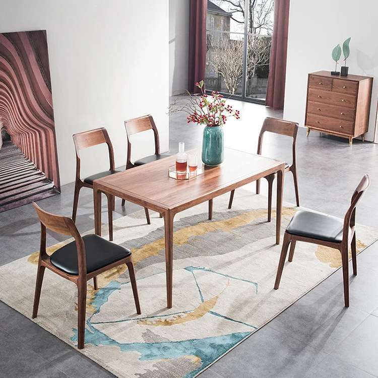 (VIP17) Chaises de salle à manger minimalistes de style chinois pour salon et usage domestique