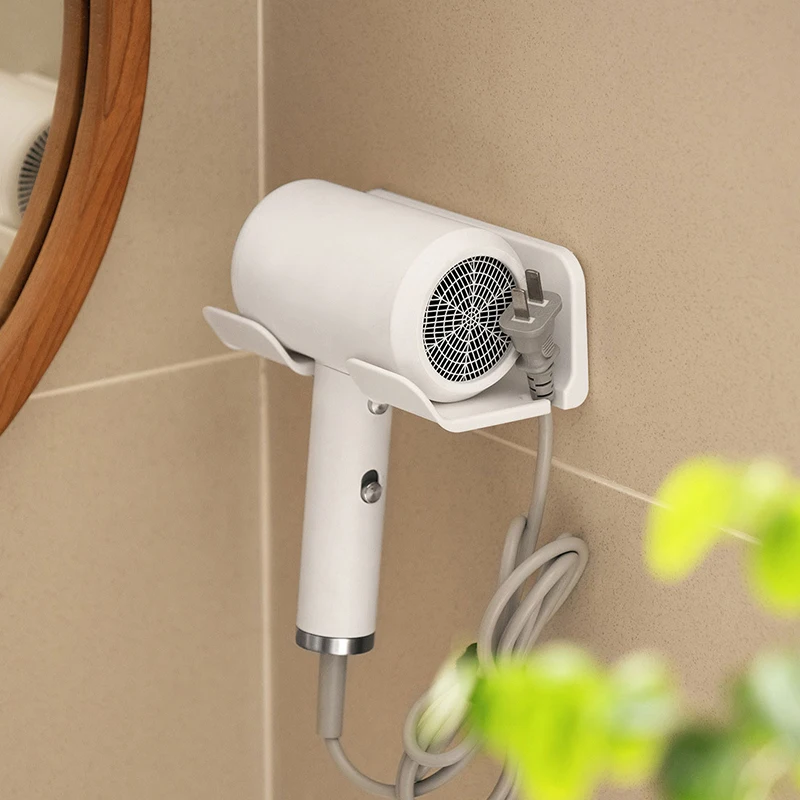Hair Dryer Stand Holder Wall Mounted ABS Punch Free Blow Dryer Holder Rack