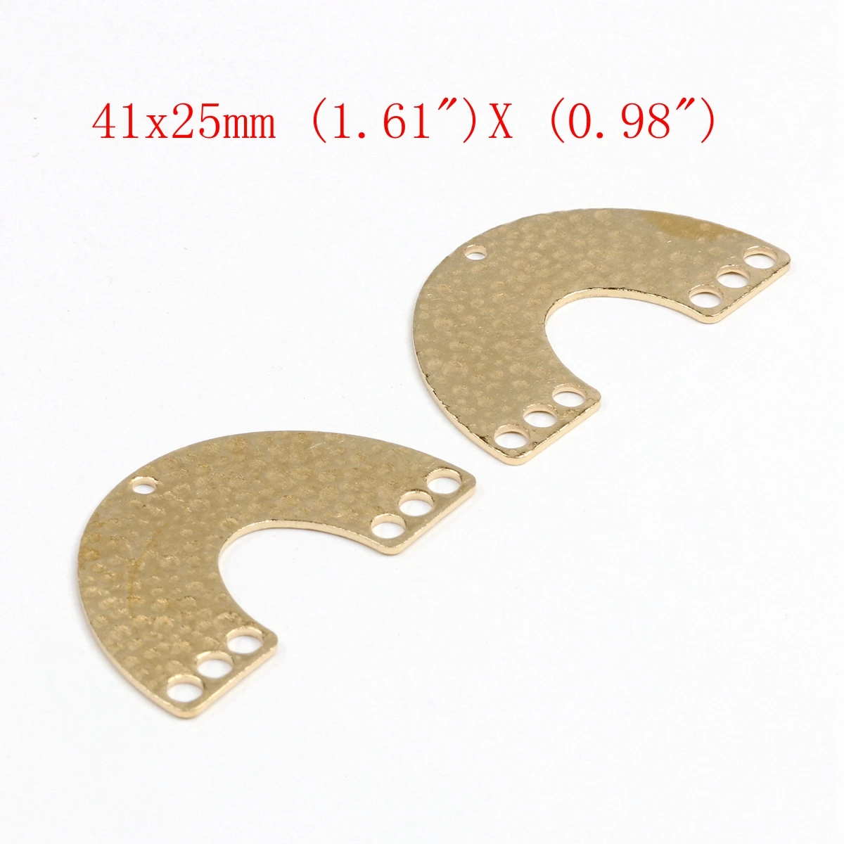Charms aus gehämmertem Messing, bogenförmiger Verbinder, Zubehör für DIY-Ohrringe, Halsketten, Armbänder, DIY-Herstellung, Schmuckzubehör – Detail 4