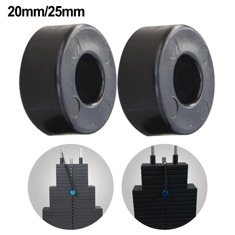 2pcs Weight Stack Selecting Rod Spacers Shock-absorbing Guide Pole Sleeve Rubber Gym Fitness Equipment Accessories
