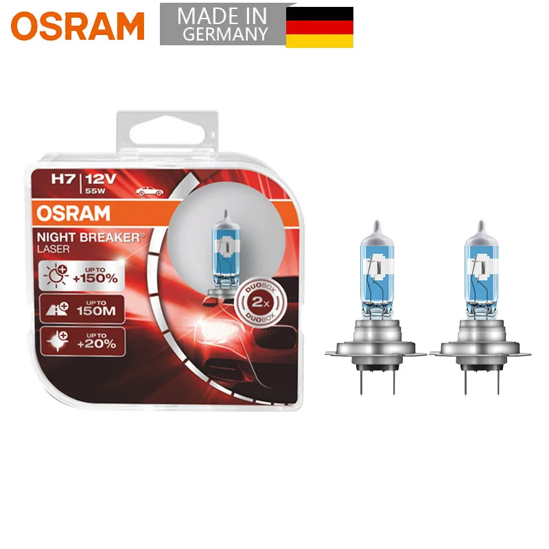 2 Ampoules OSRAM H4 Night Breaker® Laser 12V - Roady