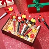 12Pcs Beadable Ballpoint Pens Plastic Xmas Bead Pen Ballpoint Pens Black Ink Ball Pen for Kids Students 3