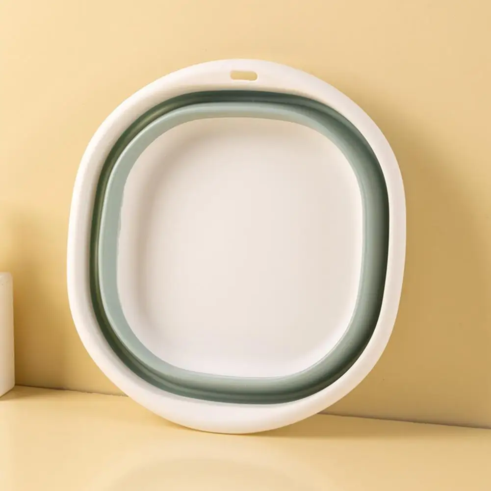 Collapsible Basin Patchwork Color Eco-friendly Multipurpose Portable Travel Folding Wash Basin Baby Washbasin for Home