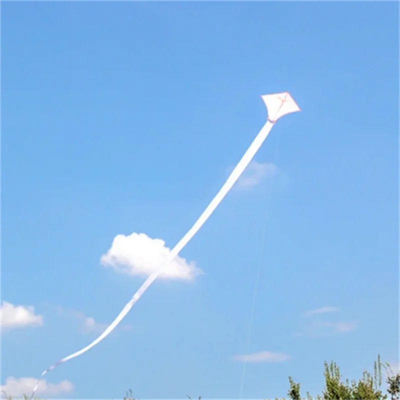 

Бесплатная доставка, 15 м, белый Змеиный воздушный Змеиный змей с длинным хвостом, «сделай сам», Чистый Воздушный Змеиный змей для профессиональных игр на открытом воздухе, Летающий воздушный змей для детей