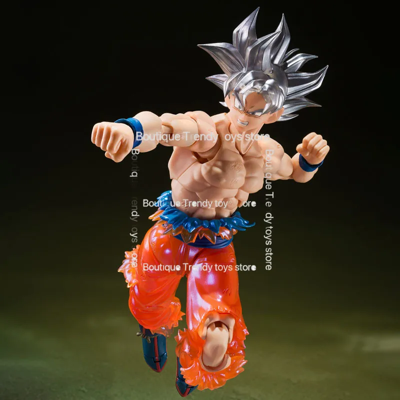 재고 있음 반다이 오리지널 S.H.Figuarts 드래곤 볼 손오공 울트라 LNSTINCL SHF 액션 피규어 모델 어린이를 위한 선물