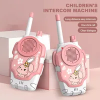 2Pcs Wireless Kids Walkie Talkie Toys Rabbit & Frog Parent-child Interaction Parent-child Intercom Machine Portable 1