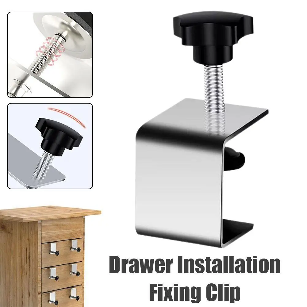 

Drawer Installation Fixing Clip Woodworking Jig Cabinet Drawer Drawer Panel Tool Hand Front Steel Clamps Tool Clips Install L0H3