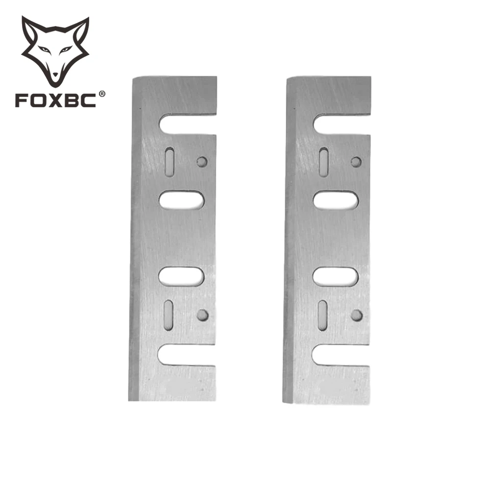 HSS Planer Blade 110mm FOXBC for Makita 1911B 1912B 1002BA Interskol Electric 110x29x3mm Planer Knife Tool 4PCS woodworking tools planer blades