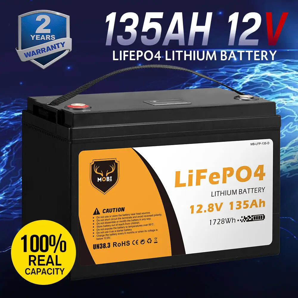 

MOBI 135AH LiFePO4 литий-железо-фосфат 12В аккумулятор глубокого цикла