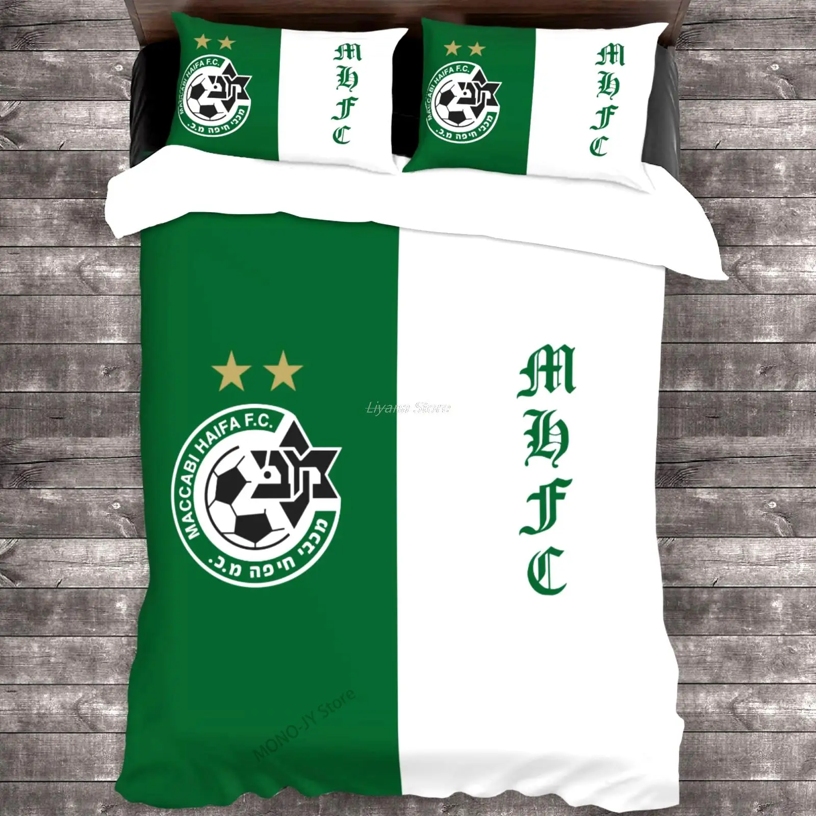 Всесезонный Комплект постельного белья Maccabi Haifa Fc из 3 предметов |