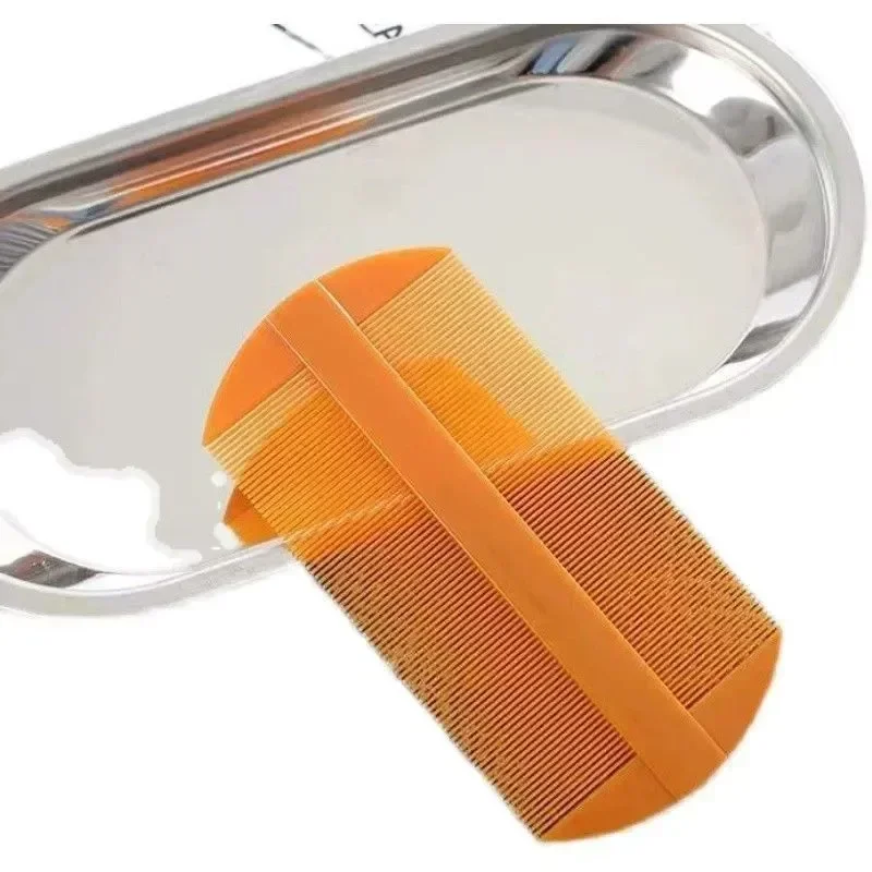 2Pcs Head Lice Comb Protable Fine Tooth Heads Lice Flea Nit Hair Combs Double Side Comb Sided Hair Combs for Kids Children