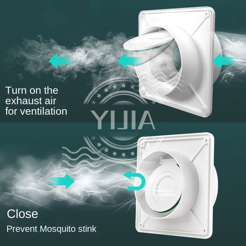 80-180MM Bathroom Check Valves Rest Room Pipe Ventilator Air Valve kitchen Plumbing Exhaust Outlet Air System Pipe Accessories