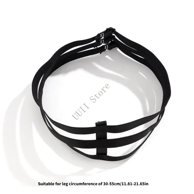 Garter pierna ajustable Harajuku Elástica Garter Halloween Cosplay Fiesta cospla/Anillos muslo en capas Regalos XX9C