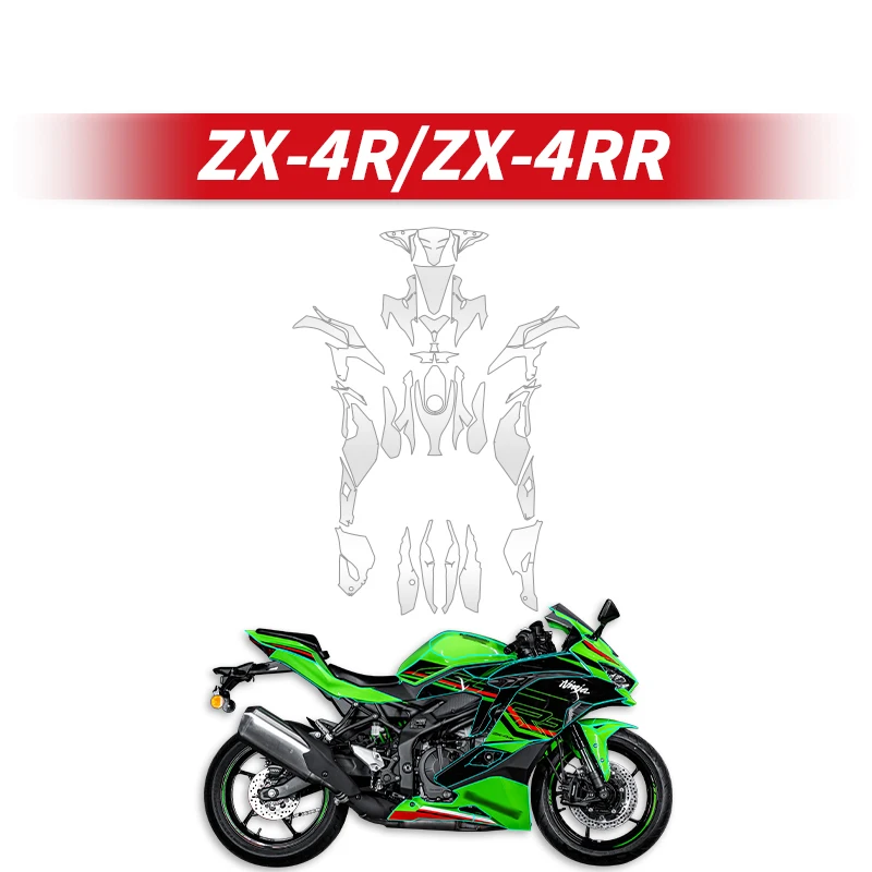 Used For KAWASAKI ZX4R 4RR Motorcycle Full Paint Protection Film Of Bike Accessories Full Body Protective Stickers Decals Kits