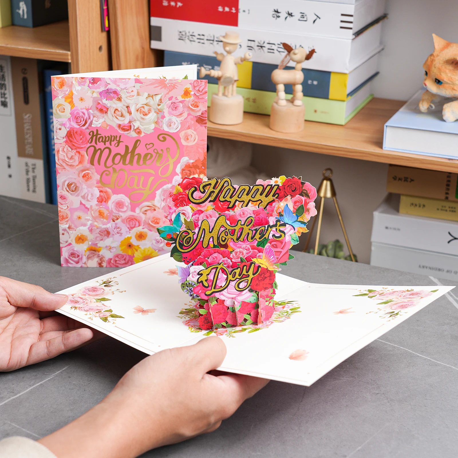 Happy Mothers Day Greeting Card Pop Up 3D Gift for Mom images - 6