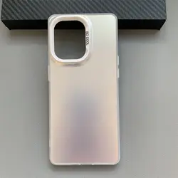 Luxury Metallic Aurora Skin Matte Phone Case Cover for Oppo Reno 12 Pro (IMD White)