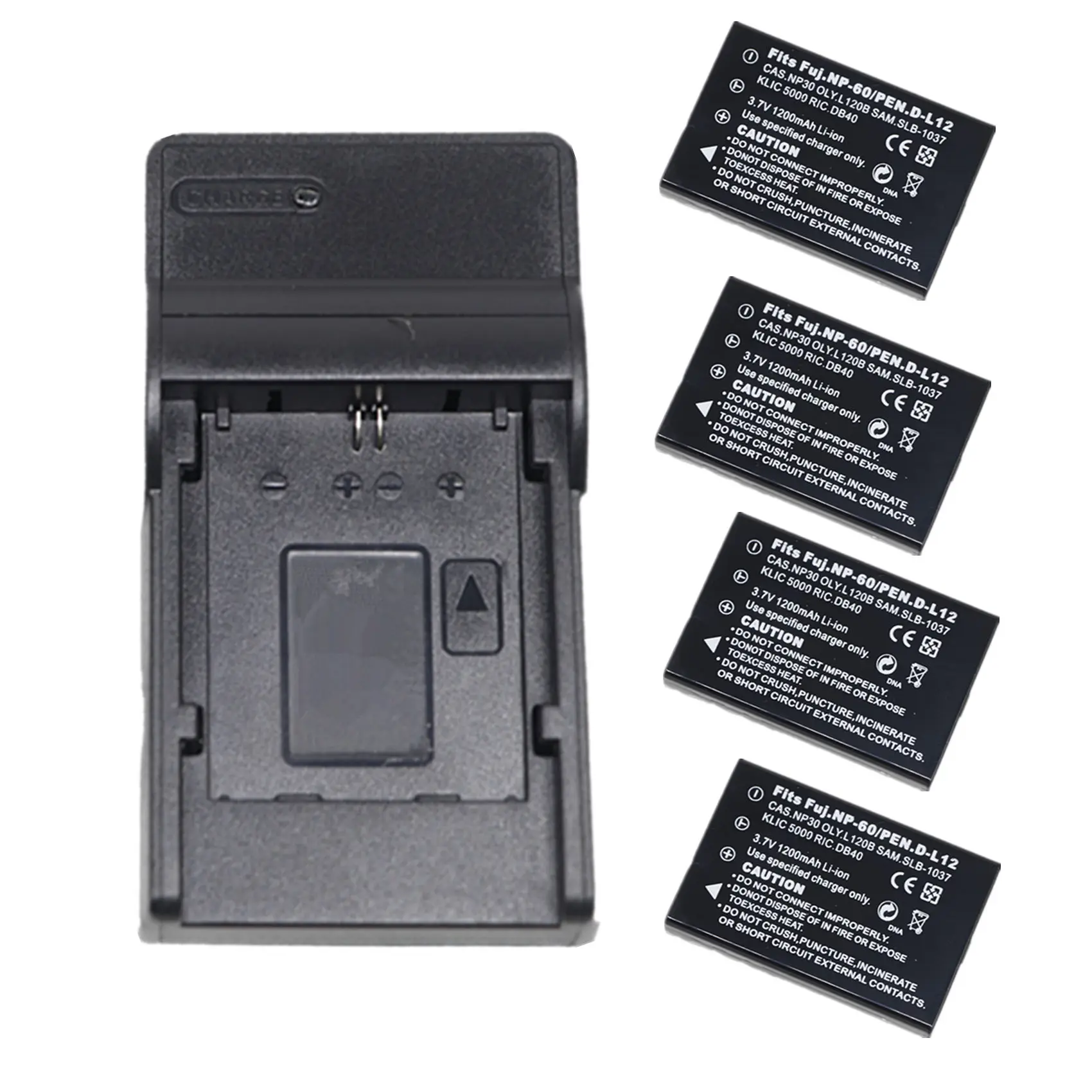 Np-60 Batteria + Caricabatterie Usb Per Fujifilm Finepix 50I F401 F401 Zoom F410 F410 Zoom 601 M603 M603 Zoom