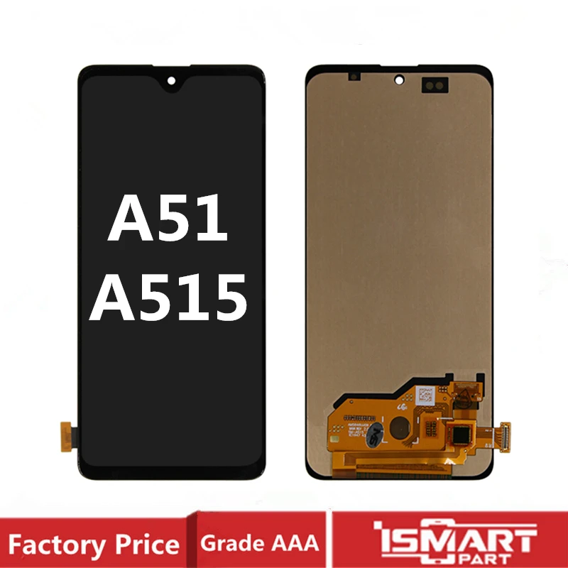 

AMOLED For Samsung Galaxy A51 A515 LCD Display Touch Screen Digitizer Assembly Replacement OLED TFT A515F A515FD