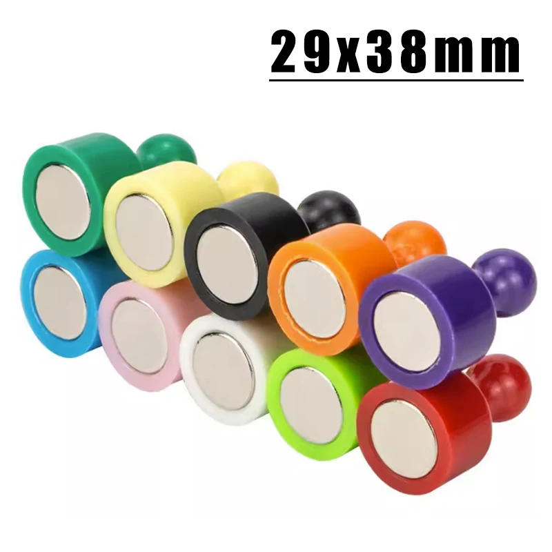 5/10/15/20/25 Pcs Super Strong Neodymium Magnetic Pushpins Sucker Thumbtack N52 Fridge Magnets Push Pin Refrigerator Whiteboard neodymium magnets magnetic push pins
