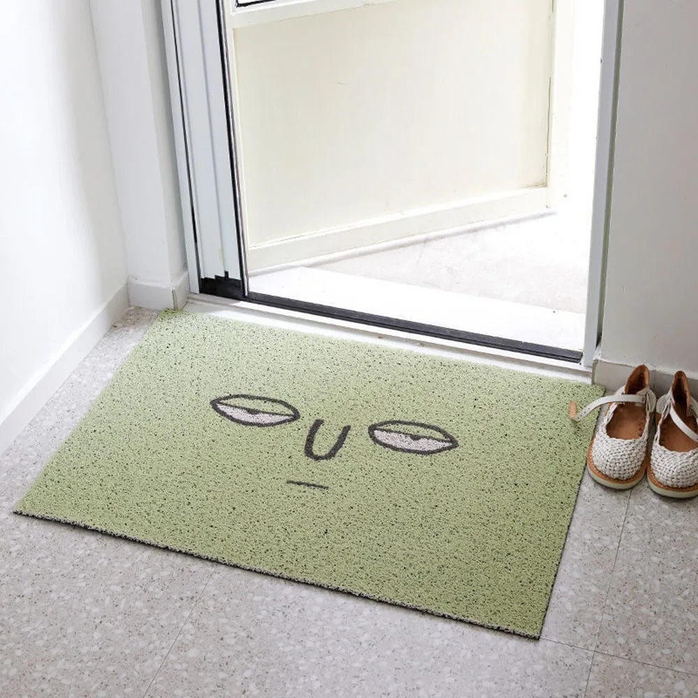 

Cute Smile Doormat Entrance Hallway Rectangle Printed Non-Slip Floor Rugs Front Door Mat Outdoor Rugs Wire Loop Carpet