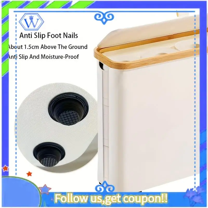 Easy To Use Toilet Paper Storage Basket With Lid Large Capacity Breathable Collapsibles Design Toilet Paper Holder Dispenser
