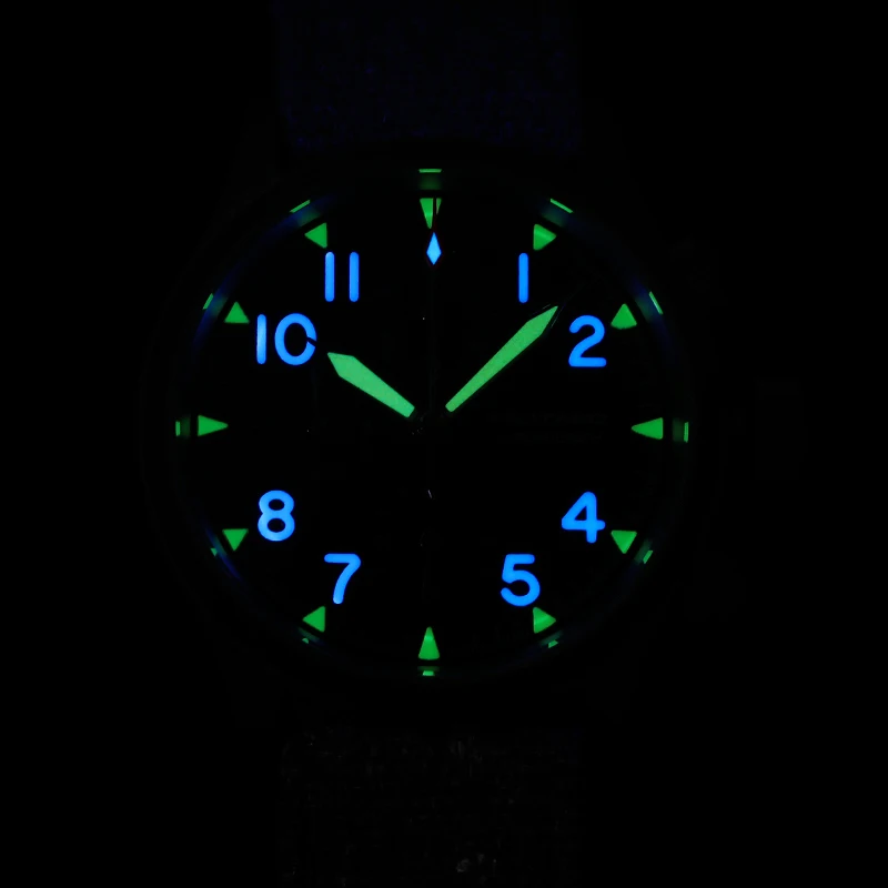MILITADO Chronograph 39mm Watch BGW-9 Luminous Retro Military 100m Waterproof VK61 Quartz Movement Steel Vintage Men Wristwatch