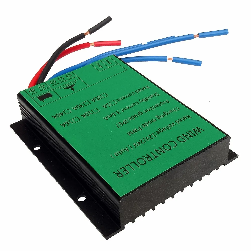MPPT 100w-10000W Waterproof PWM Wind Turbine Charge Controller 20A 30A Low Wind Speed Regulator Voltage Boost 12V 24V AUTO 48V