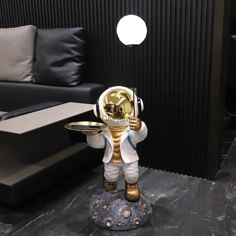 

2023 большой астронавт, украшения для пола в гостиной, с Bluetooth, маленькая поддон для шкафа, декорация, Органайзер