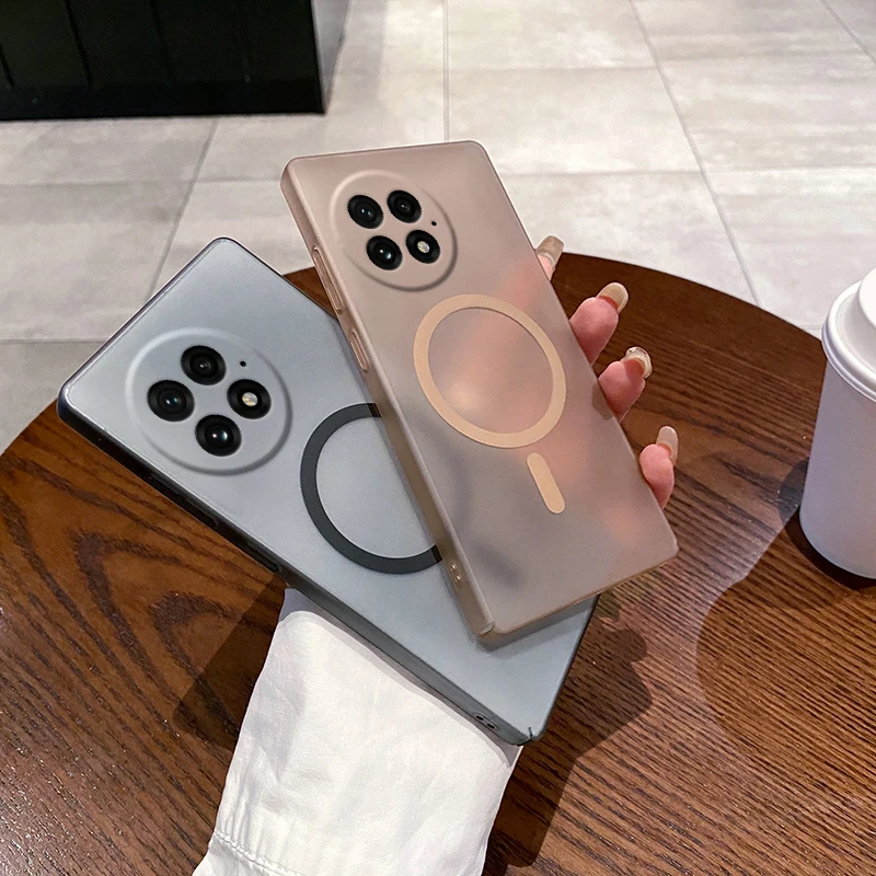 Matte Clear Magnetic Magsafe-Compatible Protective Phone Case