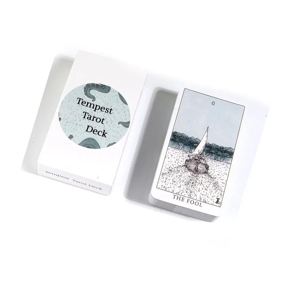 

Tempest Tarot, карточка для досуга, гадания, предсказания, развлекательные аксессуары, игровой Таро, 78 карточных палуб
