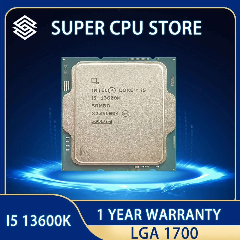 

Процессор Intel Core i5-13600K i5 13600K, 3,5 ГГц, 14 ядер, 20-поточный ЦПУ, 10 нм, L3 = 24 м, 125 Вт, LGA 1700 лоток, новый