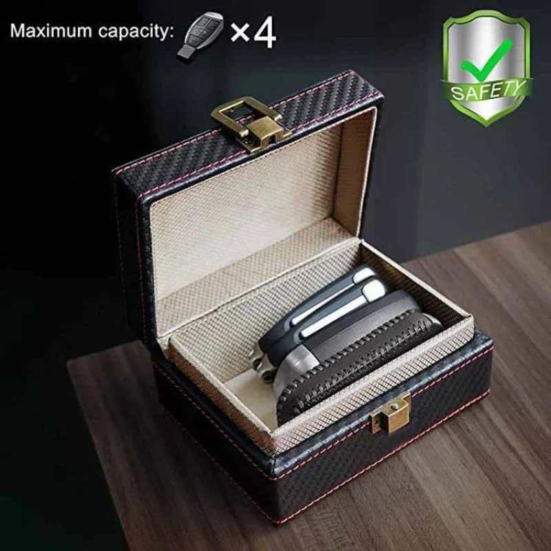 Mobile Phone Box Car Keyless Signal Blocker Anti-Theft Faraday Box Key Fob Protector Radiation-proof Safety 1Pc