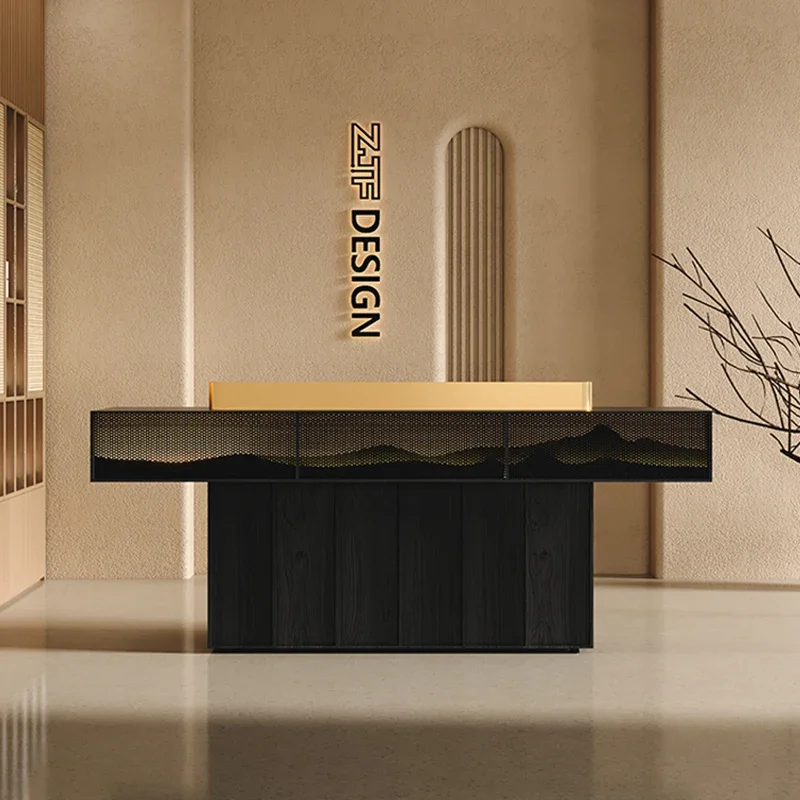 Desk Desk Front Reception Counter Customer Center Store Store Beauty Salon Executive Desks Podium Balie Cosmetics Checkout Home