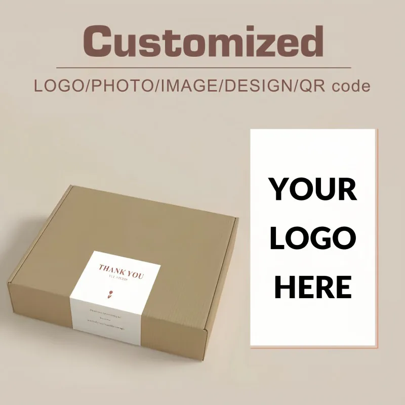 100-1000pcs Rectangle ​Sticker & Personalized s, Wedding Birthday Baptism Stickers, Design Your Own Sticker