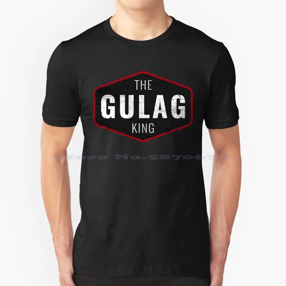 The Gulag King Of Warzone T Shirt 100% Cotone Tee The Gulag Warzone Gulag Black Ops Cold War Gulag King Twitch Gaming Video
