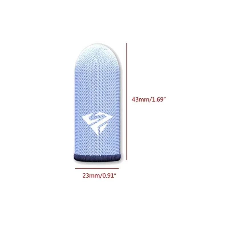 Elite Gamer Finger Sleeves - Sweatproof, Breathable, Anti-Slip Silver Fiber Touch Covers